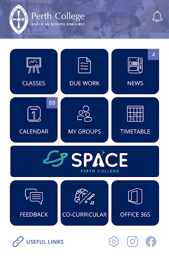 Android application Perth College screenshort