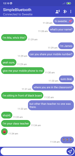 Simple Bluetooth Chat Screen 3