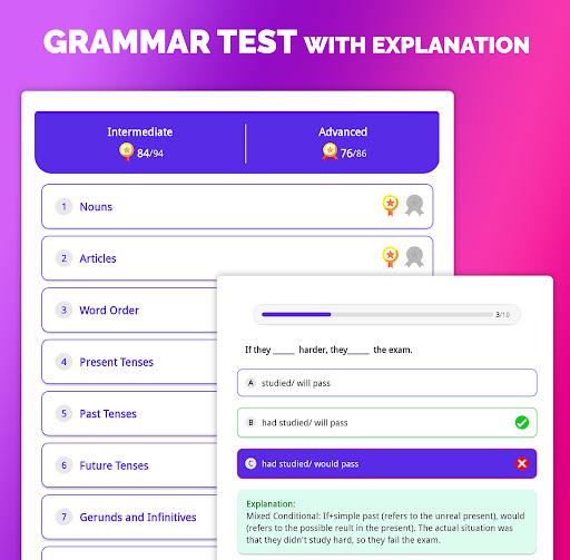 Screenshot of IELTS® Reading Tests