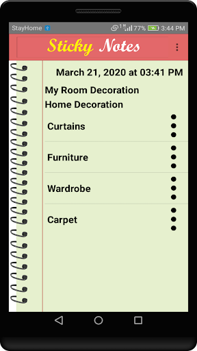 Sticky Notes - Note Organizer Screenshot