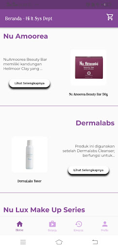 DEP Customer Card System Screen 3
