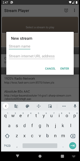 TA Stream Player Screen 2