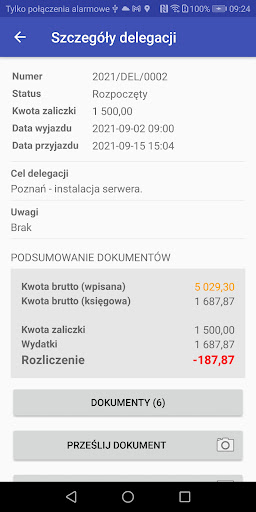 Delegacje - eKsięgowy