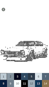 Superhero Car Pixel Art