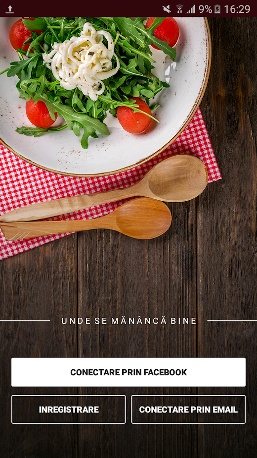 Android application Trattoria screenshot