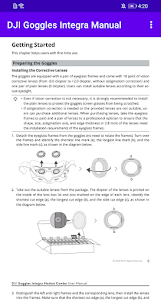 DJI Goggles Integra Manual
