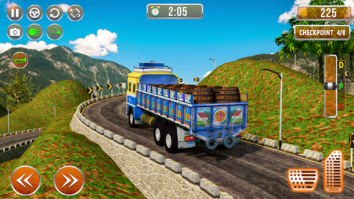 Android application Indian Truck driving Sim Games screenshort