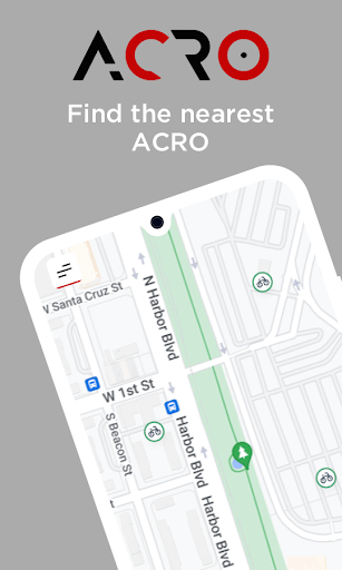 Android application ACRO - City Bike Sharing screenshort