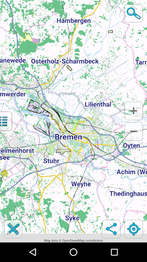 Android application Map of Bremen offline screenshort