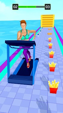 #4. Gym Running Game 3D - Obstacle Courses (Android) By: Spiel Hub