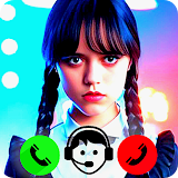 Wednesday Addams Fake Call icon