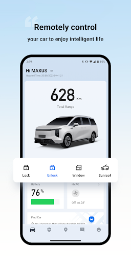 Android application Hi MAXUS Europe screenshort