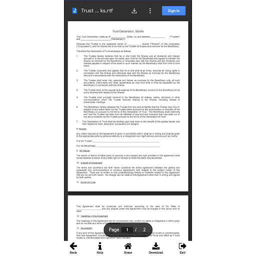 Deed of Trust Templates Screen 2