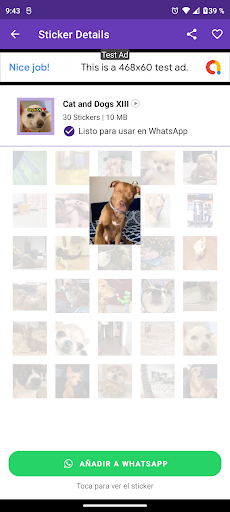cats and dogs stickers Screen 3