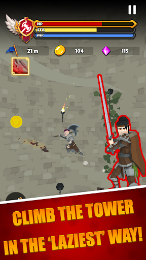 Lazy Knight: Endless Tower Run Screen 3