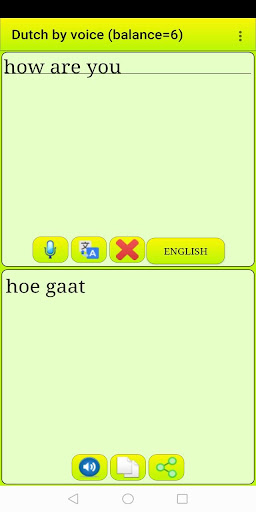 Android application Learn Dutch by voice and trans screenshort