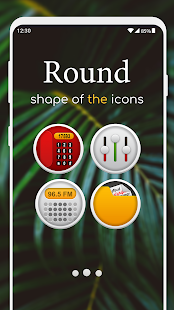 מעוגל - צילום מסך של Icon Pack