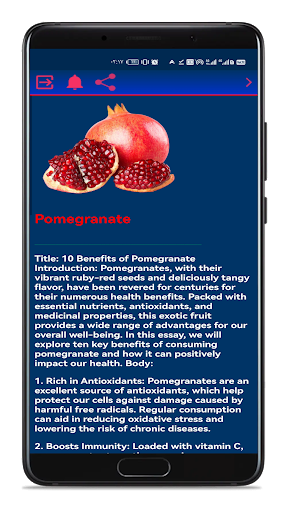 Benefits of fruit Screen 3