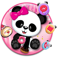Cute, Panda, Donut3D иконки тем фоновых HD