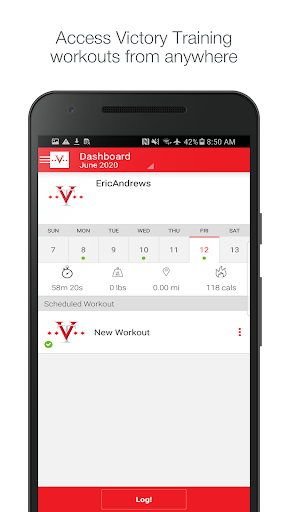 Android application Victory Training screenshort