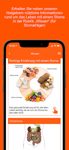 Android application Stoma Navi screenshort