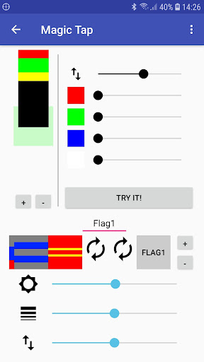 MagicTap Controller App Screen 2