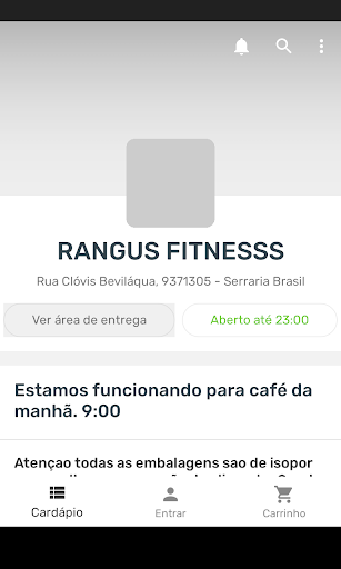 Android application RANGUS FITNESSS screenshort