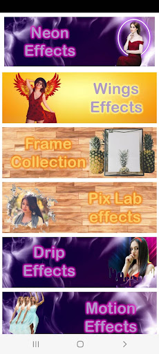 Photo Effects Screen 2