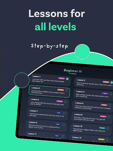 Screenshot of EasyKeys - Learn Piano Chords