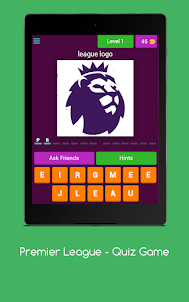 Premier League - Quiz Game