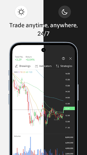 Android application Trading Simulator: Alpha Chart screenshort