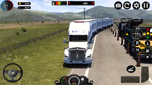 American Truck Driving Trailer Screen 2