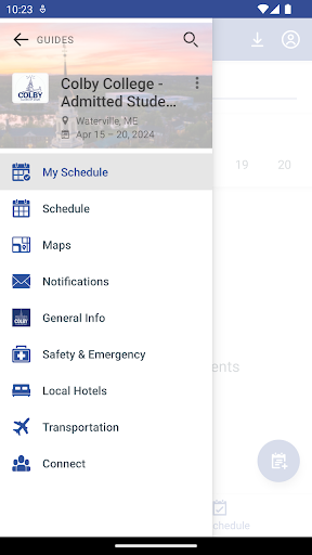 Android application Colby 2028 screenshort