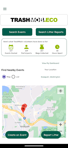 Android application TrashMob.eco screenshort
