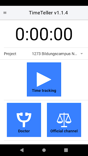 Android application TimeTeller screenshort