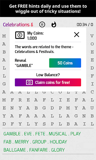 Super Word Search Puzzles Screen 3