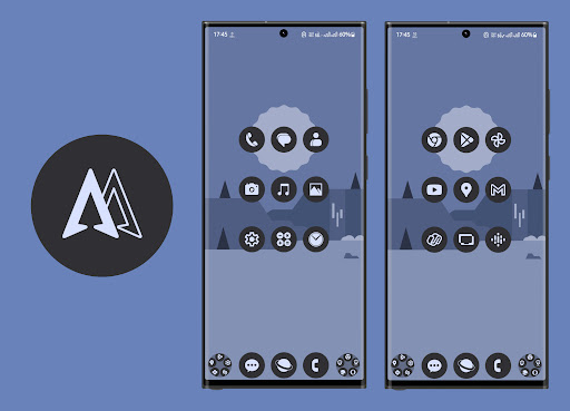 Android application Pix You Dark Android Icon Pack screenshort