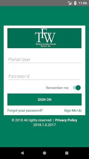Android application The Thomas-Fenner-Woods Agency screenshort