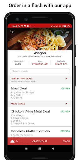 Android application Wingo's screenshort