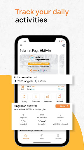 Android application Aktivin screenshort