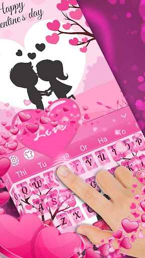 Pink Love Keyboard Theme