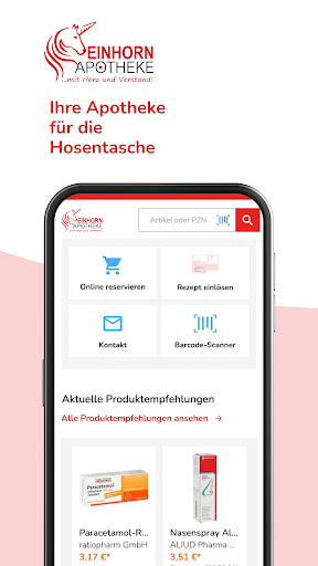 Android application Einhorn Apotheke Bockenem screenshort