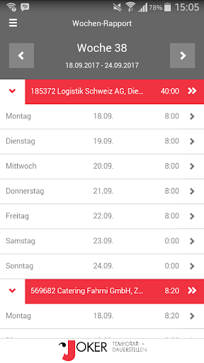 Joker Webzeit Screen 3