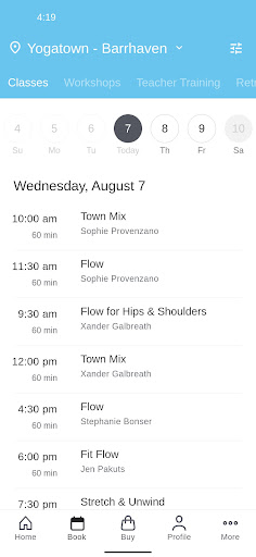 Yogatown Screen 2