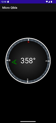 Android application Micro Qibla screenshort