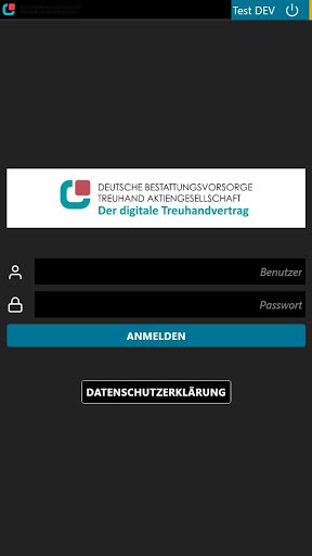 Android application Digitaler Treuhandvertrag screenshort