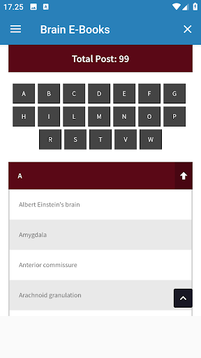 Android application Brain E-Books screenshort