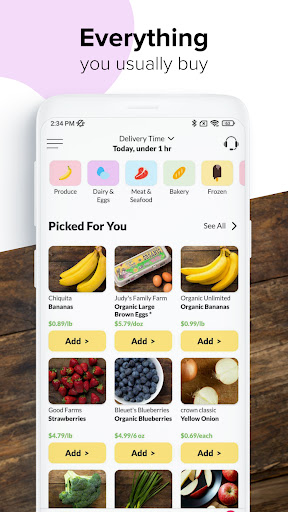 Android application Farmstead: Grocery Delivery screenshort