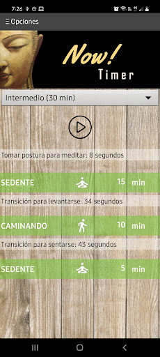 Android application Now! Timer screenshort