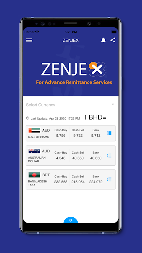 Android application Zenjex screenshort